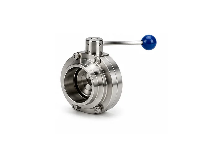 Sanitary butterfly valve
