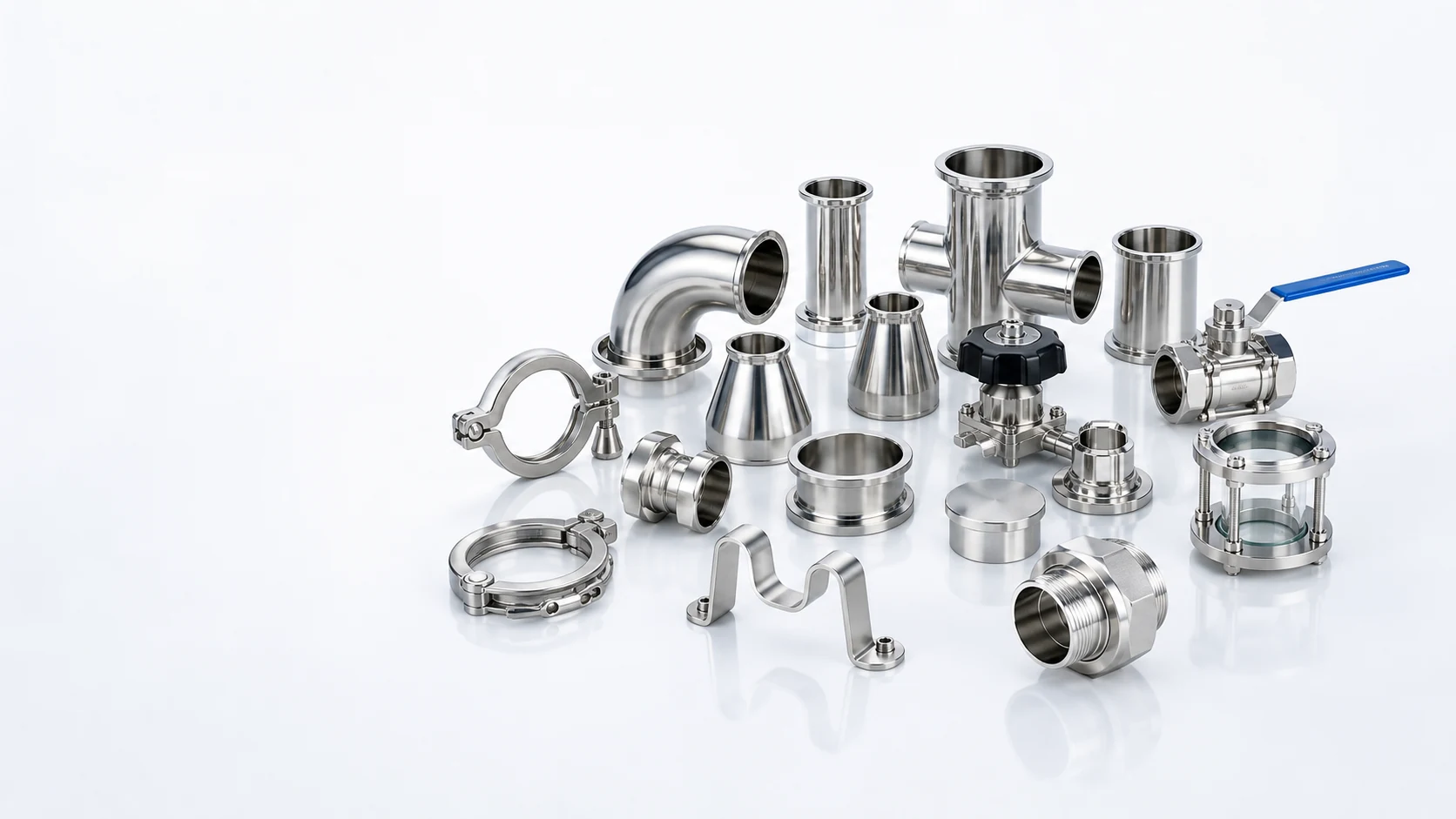 Sanitary stainless steel fittings product family