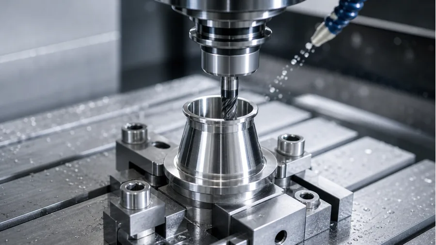 Precision machining coordination for stainless steel sanitary fittings